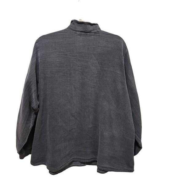 EzzE Wear Collection 2XL Vintage gray Rippled Shirts. Snap Buttondown. Grunge - Picture 2 of 14